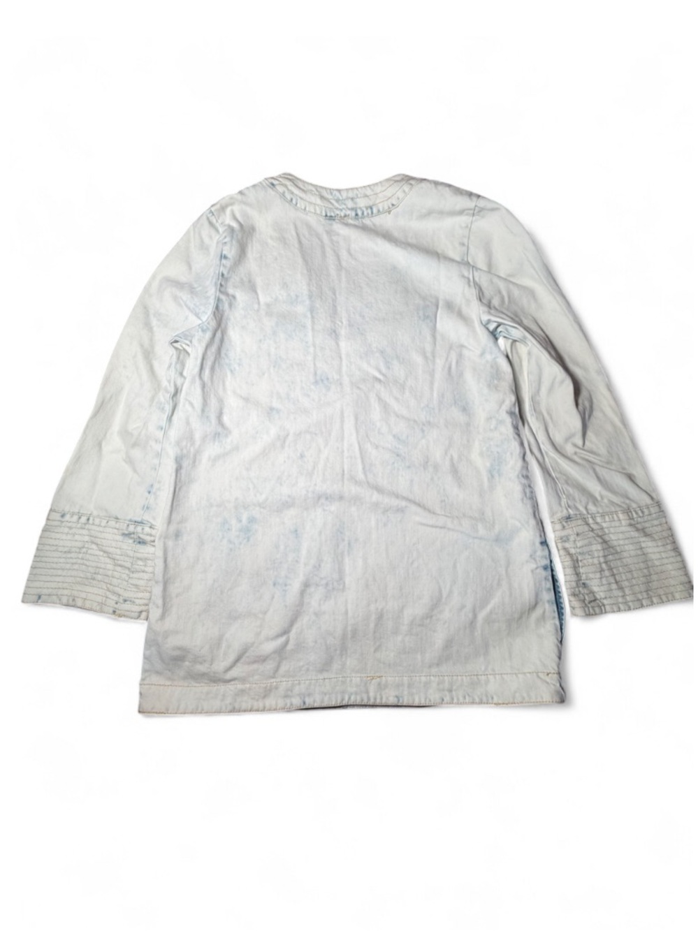 Free People Dreaming of Denim Tunic Cloud Wash V Neck Boho NWOT - Picture 5 of 6